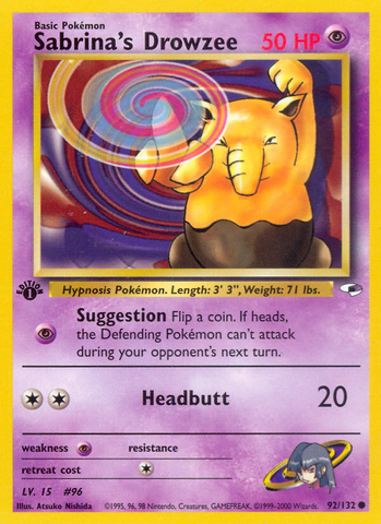 Sabrina's Drowzee (92/132) [Gym Heroes 1st Edition] - The Mythic Store | 24h Order Processing