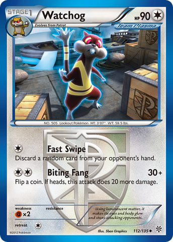 Watchog (112/135) [Black & White: Plasma Storm] - The Mythic Store | 24h Order Processing