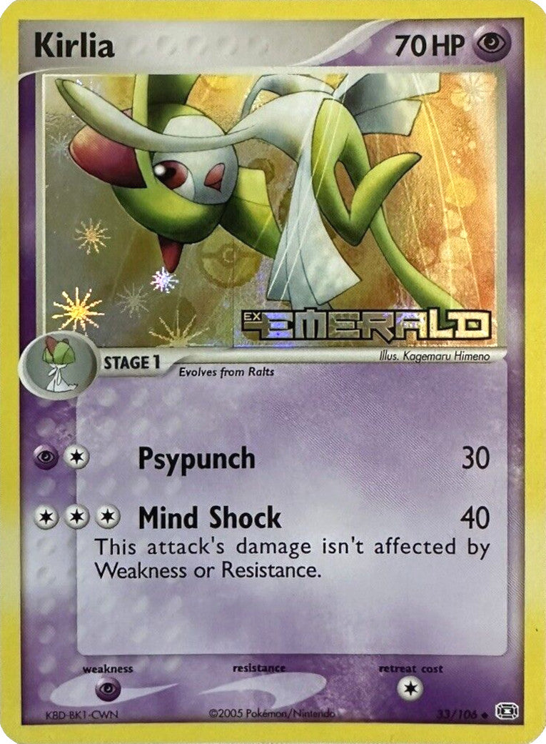 Kirlia (33/106) (Stamped) [EX: Emerald] - The Mythic Store | 24h Order Processing