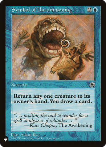 Symbol of Unsummoning [The List] - The Mythic Store | 24h Order Processing