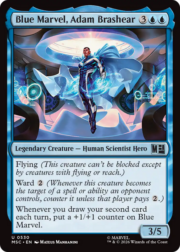 Blue Marvel, Adam Brashear [Marvel Super Heroes Commander] - The Mythic Store | 24h Order Processing