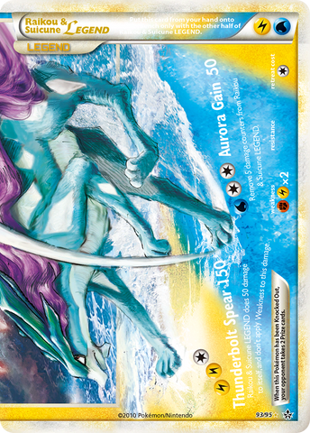 Raikou & Suicune LEGEND (93/95) [HeartGold & SoulSilver: Unleashed] - The Mythic Store | 24h Order Processing