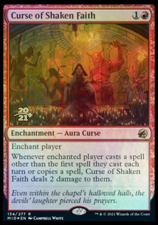Curse of Shaken Faith [Innistrad: Midnight Hunt Prerelease Promos] - The Mythic Store | 24h Order Processing