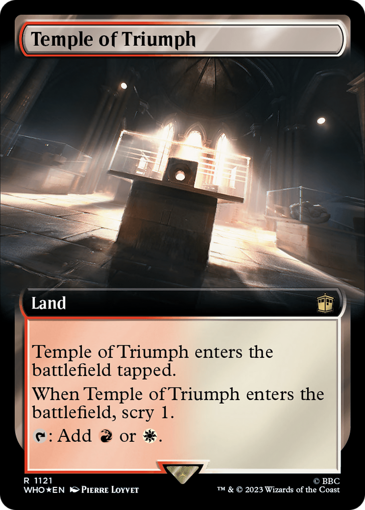 Temple of Triumph (Extended Art) (Surge Foil) [Doctor Who] - The Mythic Store | 24h Order Processing