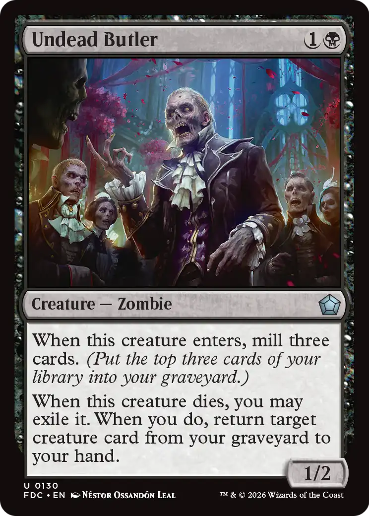 Undead Butler [Foundations Commander] - The Mythic Store | 24h Order Processing
