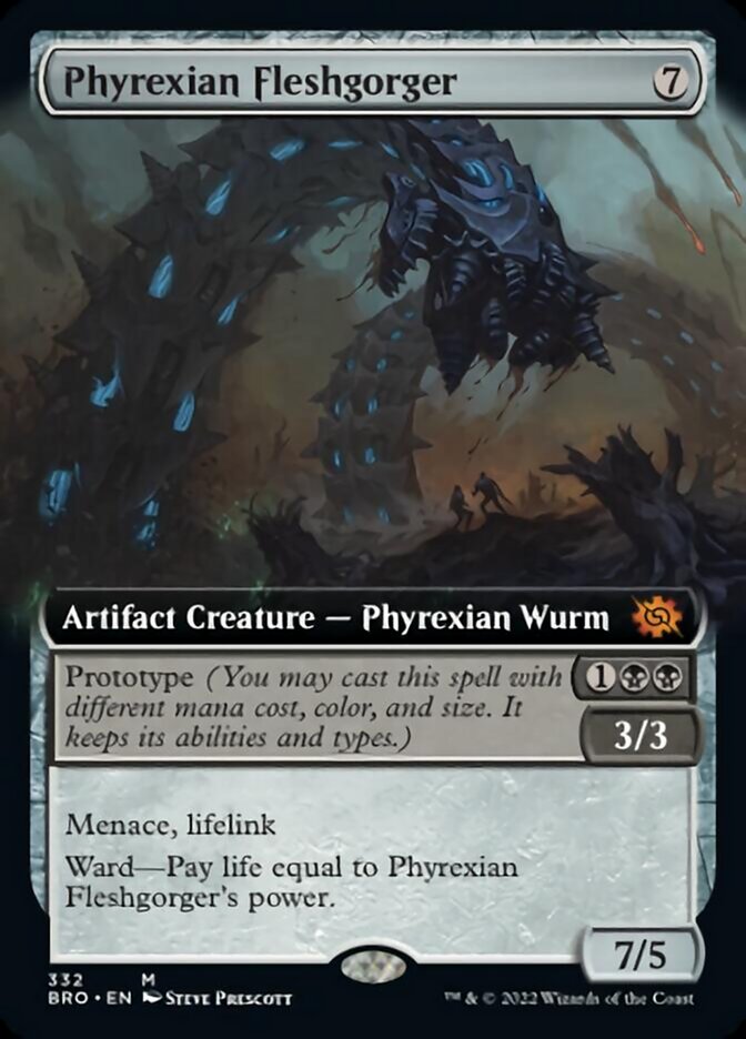 Phyrexian Fleshgorger (Extended Art) [The Brothers' War] - The Mythic Store | 24h Order Processing