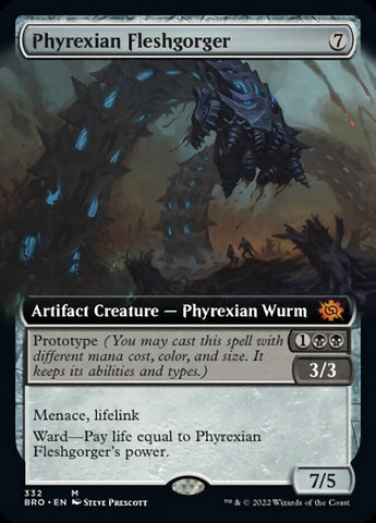 Phyrexian Fleshgorger (Extended Art) [The Brothers' War] - The Mythic Store | 24h Order Processing