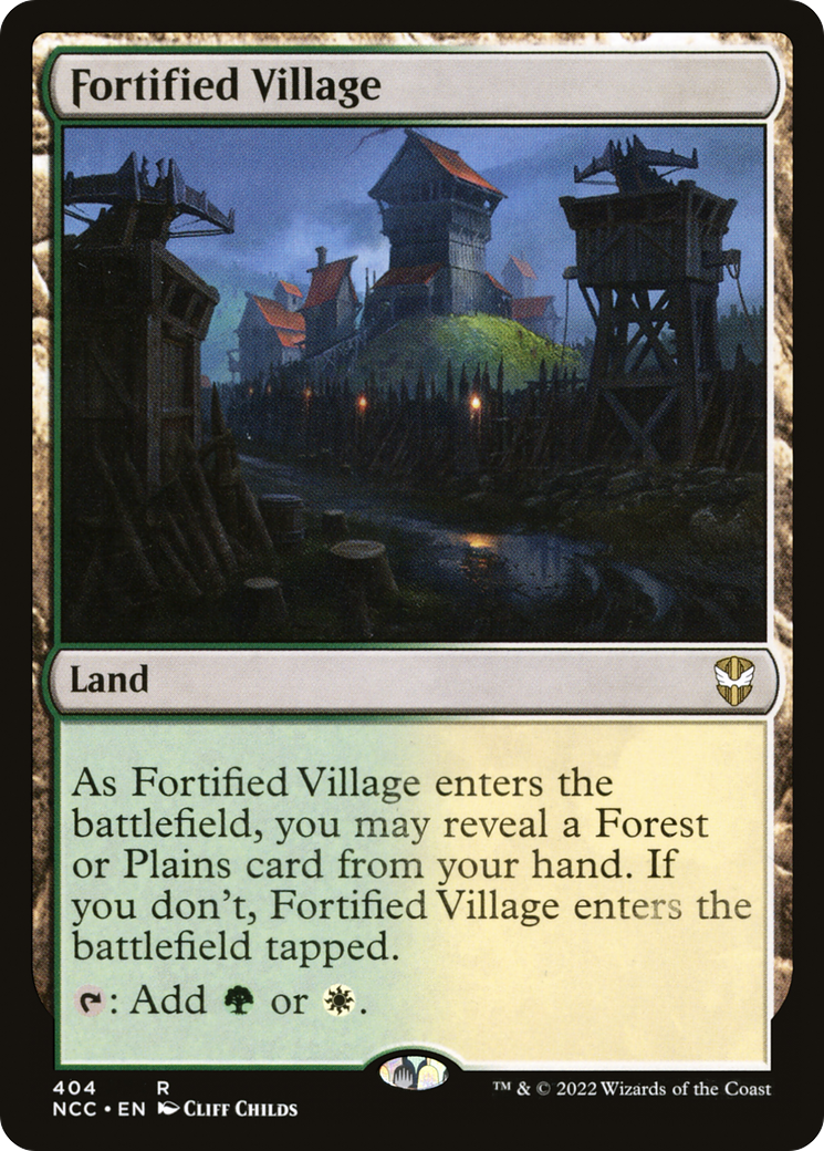 Fortified Village [Streets of New Capenna Commander] - The Mythic Store | 24h Order Processing