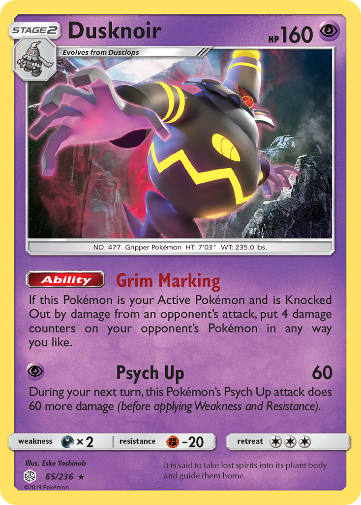 Dusknoir (85/236) [Sun & Moon: Cosmic Eclipse] - The Mythic Store | 24h Order Processing