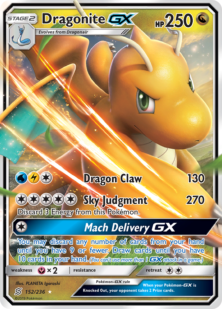 Dragonite GX (152/236) [Sun & Moon: Unified Minds] - The Mythic Store | 24h Order Processing