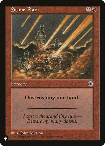 Stone Rain [The List] - The Mythic Store | 24h Order Processing