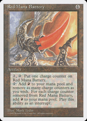 Red Mana Battery [Fourth Edition] - The Mythic Store | 24h Order Processing