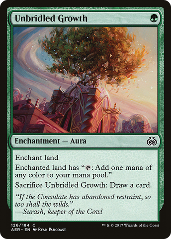 Unbridled Growth [Aether Revolt] - The Mythic Store | 24h Order Processing