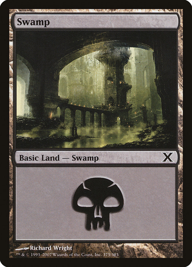 Swamp (375) [Tenth Edition] - The Mythic Store | 24h Order Processing