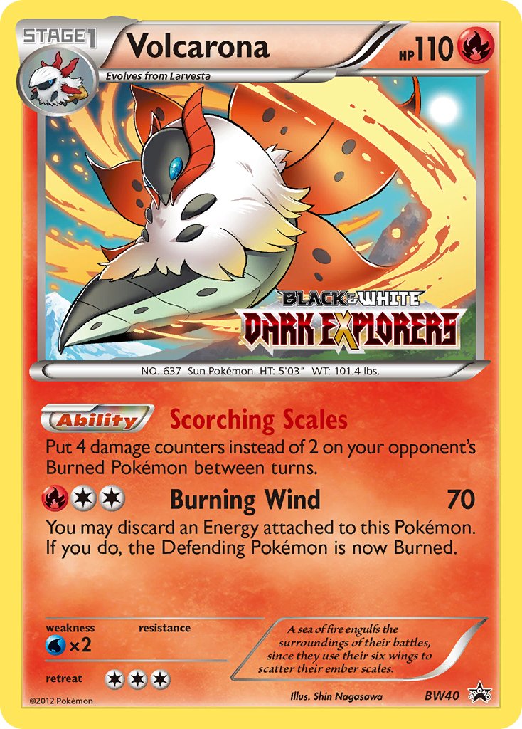 Volcarona (BW40) (Staff Prerelease Promo) [Black & White: Black Star Promos] - The Mythic Store | 24h Order Processing