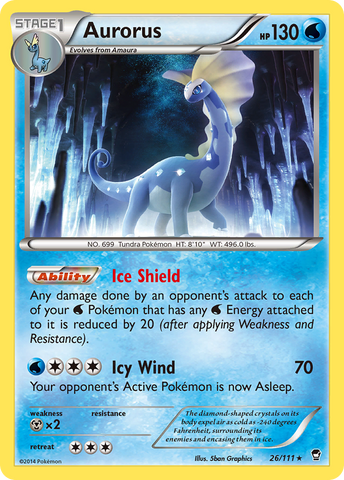 Aurorus (26/111) [XY: Furious Fists] - The Mythic Store | 24h Order Processing