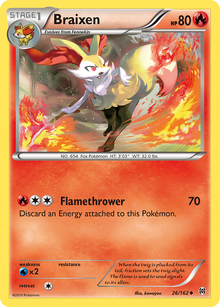 Braixen (26/162) [XY: BREAKthrough] - The Mythic Store | 24h Order Processing