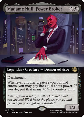 Madame Null, Power Broker (Extended Art) [Teenage Mutant Ninja Turtles] - The Mythic Store | 24h Order Processing