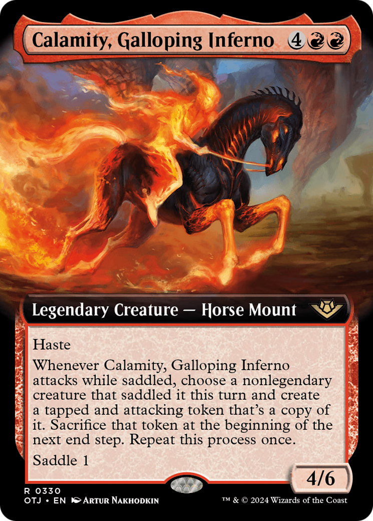 Calamity, Galloping Inferno (Extended Art) [Outlaws of Thunder Junction] - The Mythic Store | 24h Order Processing