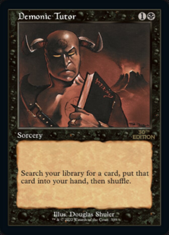 Demonic Tutor (Retro) [30th Anniversary Edition] - The Mythic Store | 24h Order Processing
