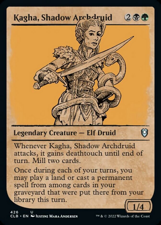 Kagha, Shadow Archdruid (Showcase) [Commander Legends: Battle for Baldur's Gate] - The Mythic Store | 24h Order Processing