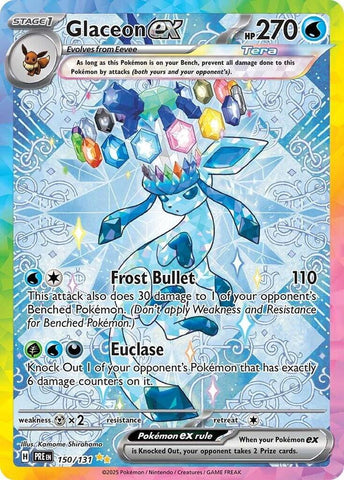 Glaceon ex (150/131) [Scarlet & Violet: Prismatic Evolutions] - The Mythic Store | 24h Order Processing