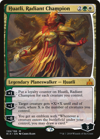 Huatli, Radiant Champion [Rivals of Ixalan] - The Mythic Store | 24h Order Processing