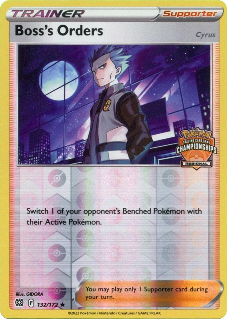 Boss's Orders (132/172) (Regional Championship Promo) [Sword & Shield: Brilliant Stars] - The Mythic Store | 24h Order Processing