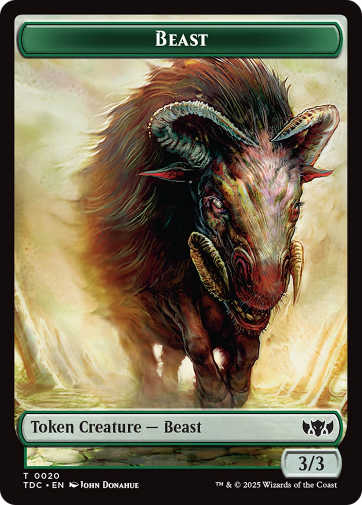 Beast // Treasure Double-Sided Token [Tarkir: Dragonstorm Commander Tokens] - The Mythic Store | 24h Order Processing