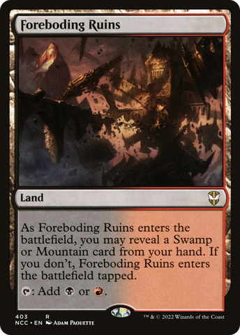 Foreboding Ruins [Streets of New Capenna Commander] - The Mythic Store | 24h Order Processing