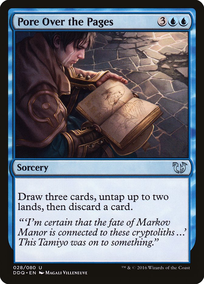 Pore Over the Pages [Duel Decks: Blessed vs. Cursed] - The Mythic Store | 24h Order Processing