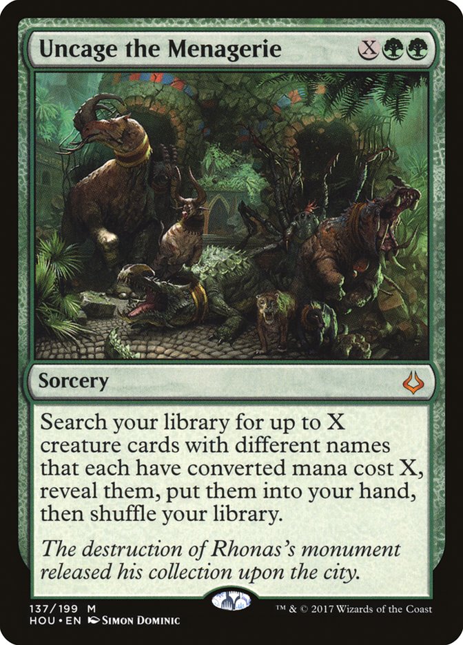 Uncage the Menagerie [Hour of Devastation] - The Mythic Store | 24h Order Processing