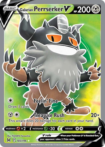 Galarian Perrserker V (183/196) [Sword & Shield: Lost Origin] - The Mythic Store | 24h Order Processing