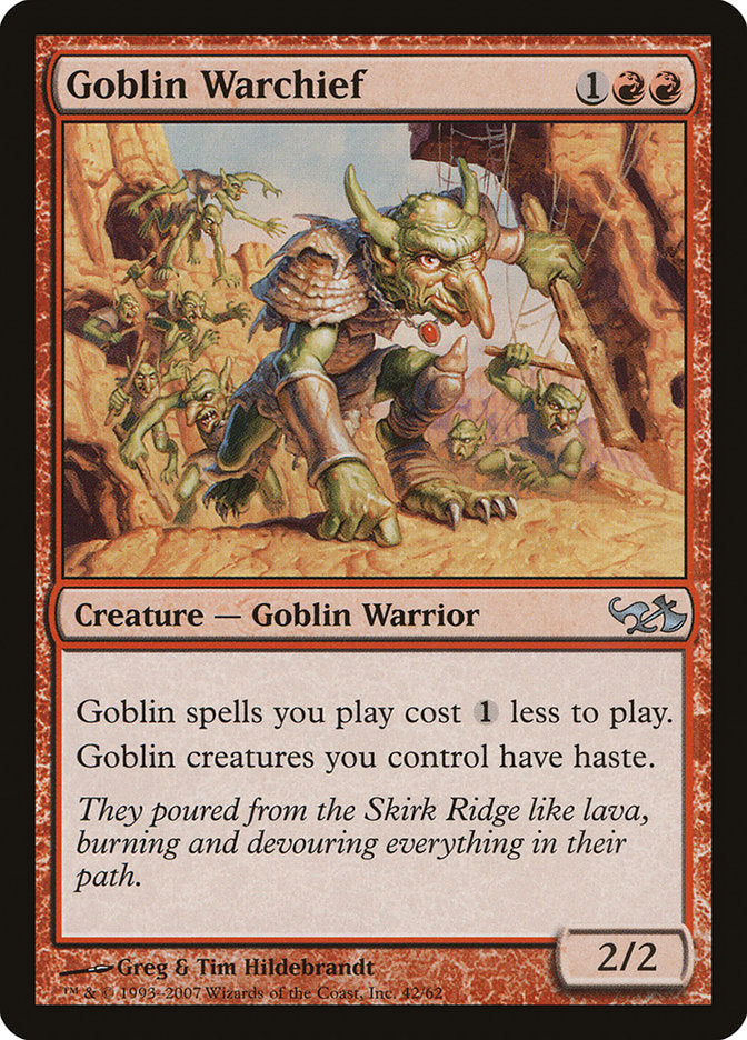 Goblin Warchief [Duel Decks: Elves vs. Goblins] - The Mythic Store | 24h Order Processing