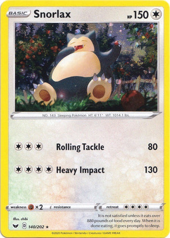 Snorlax (140/202) (Cosmos Holo) [Sword & Shield: Base Set] - The Mythic Store | 24h Order Processing