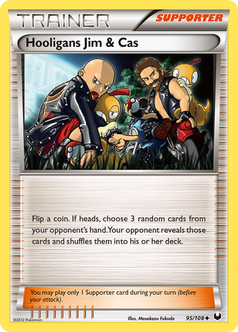 Hooligans Jim & Cas (95/108) [Black & White: Dark Explorers] - The Mythic Store | 24h Order Processing