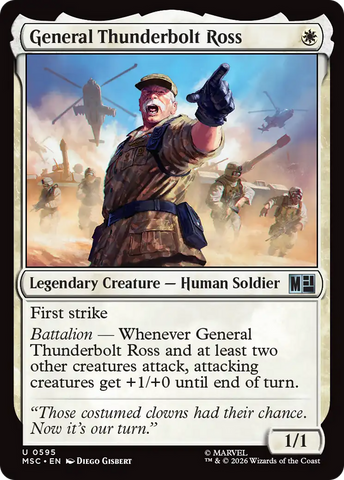 General Thunderbolt Ross [Marvel Super Heroes Commander] - The Mythic Store | 24h Order Processing