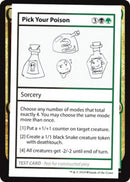 Pick Your Poison (2021 Edition) [Mystery Booster Playtest Cards] - The Mythic Store | 24h Order Processing