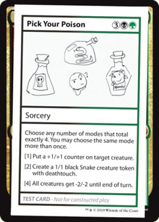 Pick Your Poison (2021 Edition) [Mystery Booster Playtest Cards] - The Mythic Store | 24h Order Processing