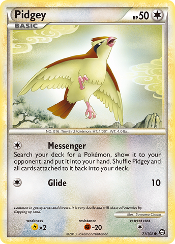 Pidgey (71/102) [HeartGold & SoulSilver: Triumphant] - The Mythic Store | 24h Order Processing