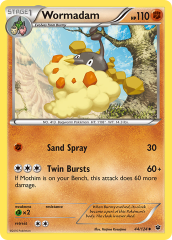 Wormadam (44/124) [XY: Fates Collide] - The Mythic Store | 24h Order Processing