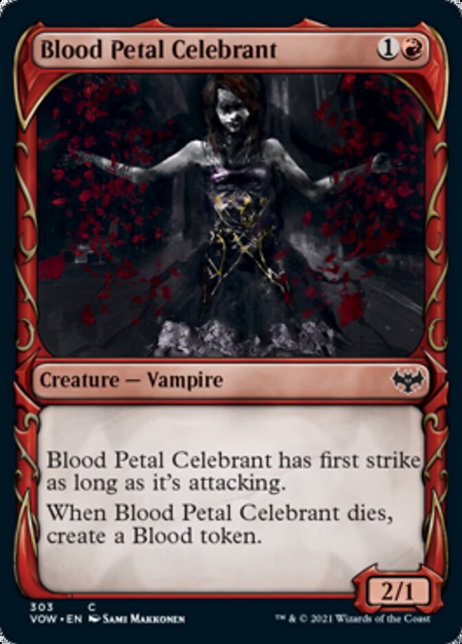 Blood Petal Celebrant (Showcase Fang Frame) [Innistrad: Crimson Vow] - The Mythic Store | 24h Order Processing