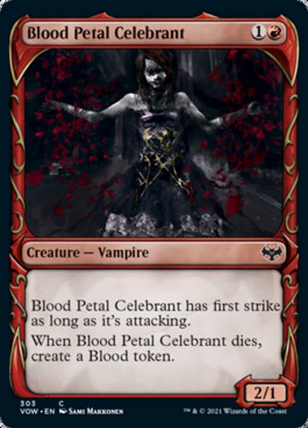Blood Petal Celebrant (Showcase Fang Frame) [Innistrad: Crimson Vow] - The Mythic Store | 24h Order Processing