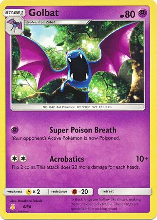 Golbat (6/30) [Sun & Moon: Trainer Kit - Alolan Raichu] - The Mythic Store | 24h Order Processing