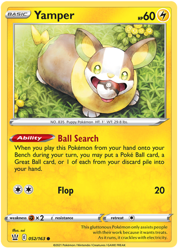 Yamper (052/163) [Sword & Shield: Battle Styles] - The Mythic Store | 24h Order Processing