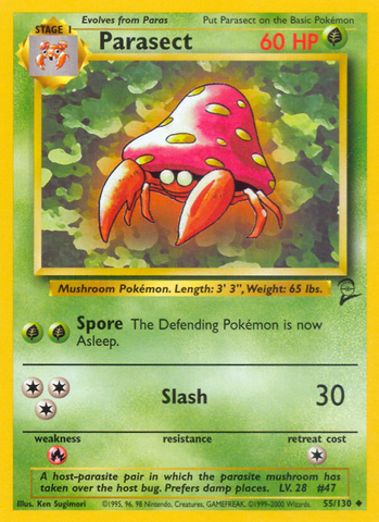 Parasect (55/130) [Base Set 2] - The Mythic Store | 24h Order Processing