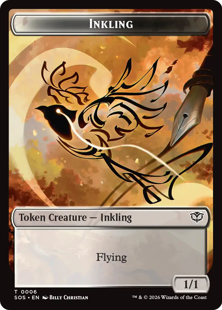 Slug // Inkling Double-Sided Token [The List] - The Mythic Store | 24h Order Processing