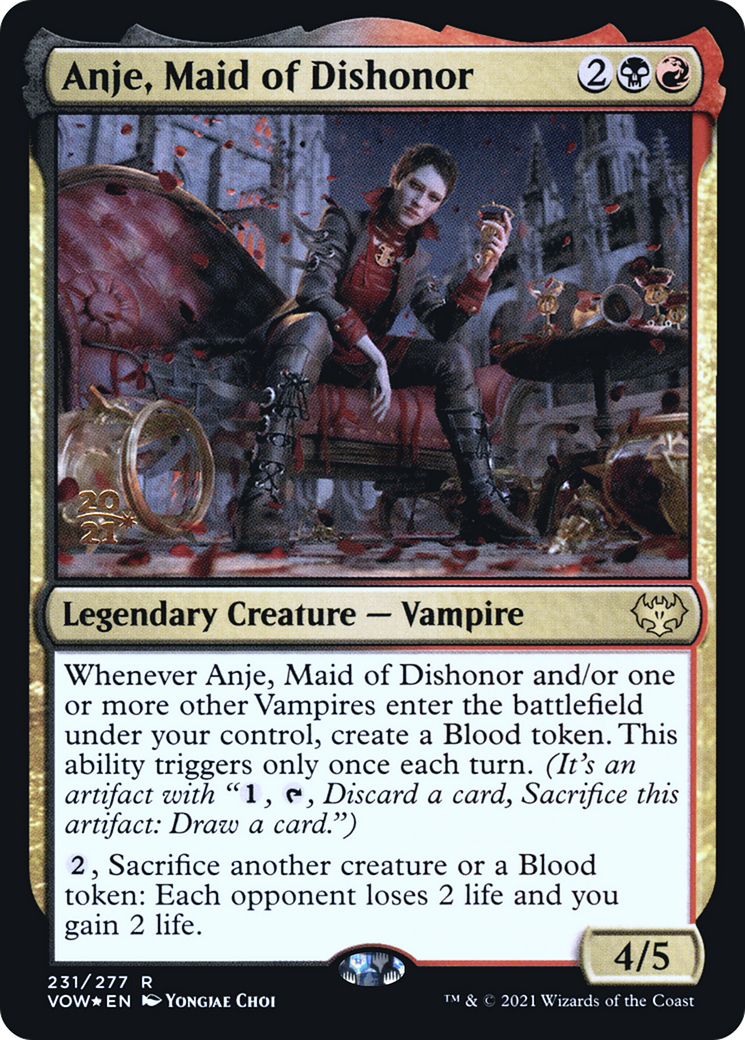 Anje, Maid of Dishonor [Innistrad: Crimson Vow Prerelease Promos] - The Mythic Store | 24h Order Processing