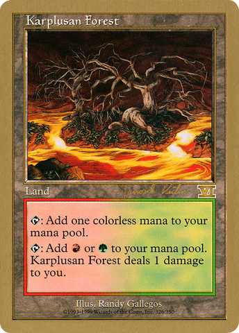 Karplusan Forest (Janosch Kuhn) [World Championship Decks 2000] - The Mythic Store | 24h Order Processing