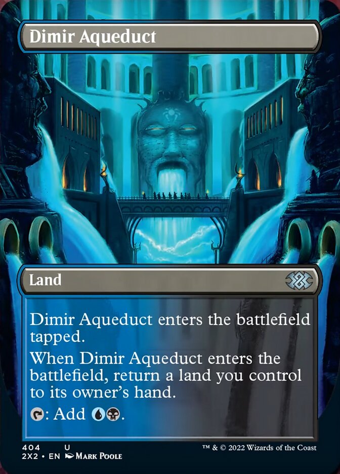 Dimir Aqueduct (Borderless Alternate Art) [Double Masters 2022] - The Mythic Store | 24h Order Processing